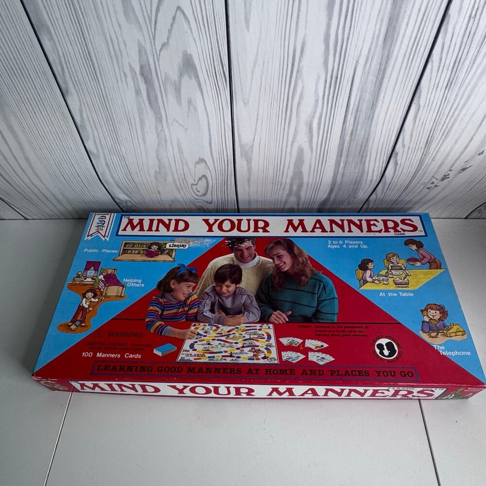 VTG Rare 1987Smethport The Mind Your Manners Game Social Skills Speech Language
